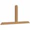 Ekena Millwork Portland Timber Gable Bracket, Western Red Cedar, 108"W x 49"H x 5 1/2"D x 5 1/2"F, 11/12 Pitch GBW108X49X0606POR00SWR - alternate 4